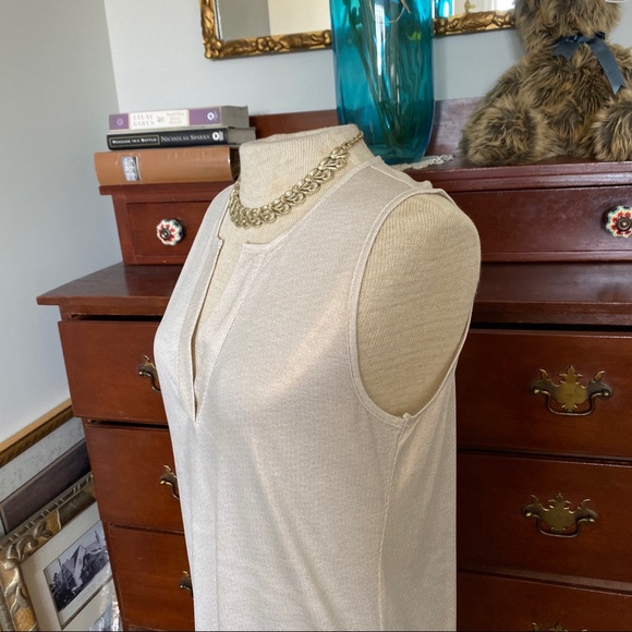 Nordstrom Sleeveless Top NWT Shimmer Golden - Picture 3 of 11